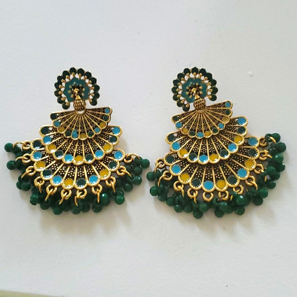 Peacock Earrings